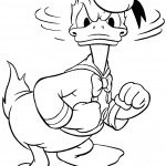 דף צביעה דונלד דאק רותח מכעס