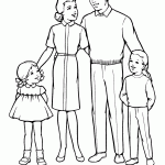דף צביעה משפחה 8