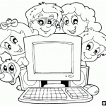 דף צביעה משפחה 5