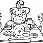 דף צביעה סעודה משפחתית