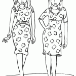 דף צביעה אופנה 10 דף צביעה אופנה 10