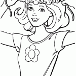 דף צביעה חולצה וכתר בעיטור פרחים דף צביעה חולצה וכתר בעיטור פרחים