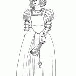 דף צביעה שמלה בסגנון עתיק דף צביעה שמלה בסגנון עתיק