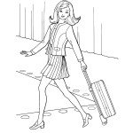 דף צביעה חצאית ומקטורן דף צביעה חצאית ומקטורן