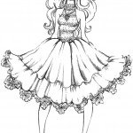 דף צביעה אופנה 5 דף צביעה אופנה 5