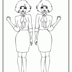 דף צביעה אופנה 4 דף צביעה אופנה 4