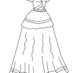 דף צביעה שמלה לאירועים דף צביעה שמלה לאירועים