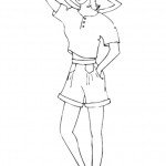 דף צביעה אופנה לקיץ דף צביעה אופנה לקיץ