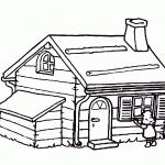 דף צביעה זהבה מציצה לבית הדובים