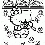 דף צביעה קיטי מצלמת