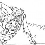 דף צביעה מלך האריות והקוף דף צביעה מלך האריות והקוף