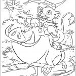 דף צביעה סימבה, פומבה וטימון משתעשעים דף צביעה סימבה, פומבה וטימון משתעשעים