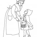 סבתא מקבלת את פני כיפה אדומה