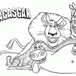 דף צביעה מדגסקר 5