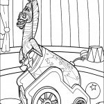 דף צביעה מרטי הזברה בהופעה על כרכרה