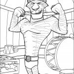 דף צביעה הפגנת כוח של האריה