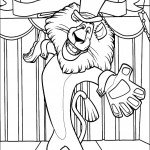 דף צביעה אלכס האריה השחקן המוביל