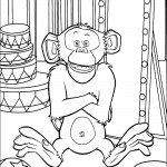 דף צביעה השימפנזה מייסון מאחורי הקלעים