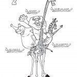 דף צביעה מדגסקר 3