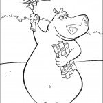 דף צביעה גלוריה אוספת גזרי עץ