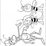 דף צביעה פליפ, ווילי והדבורה מאיה