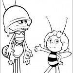 דף צביעה הדבורה מאיה והנמלה פול