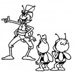 דף צביעה הדבורה מאיה 7