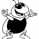 דף צביעה הדבורה מאיה 6