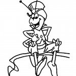 דף צביעה פליפ החרגול עם כובע המגבעת