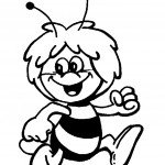 דף צביעה הדבורה מאיה 5