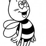 דף צביעה הדבורה מאיה 4