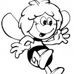 דף צביעה הדבורה מאיה 3