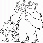 דף צביעה מייקל, סאליוון ופו 2 דף צביעה מייקל, סאליוון ופו 2