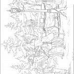 דף צביעה המכשפה הלבנה ג'דיס ביער