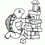 דף צביעה צבי הנינג'ה 14