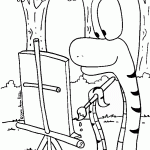 דף צביעה צבי הנינג'ה 11