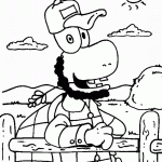 דף צביעה צבי הנינג'ה 9