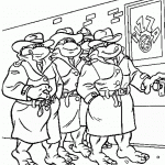 דף צביעה צבי הנינג'ה 8