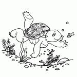 דף צביעה צבי הנינג'ה 18