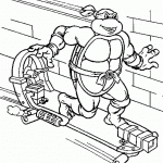 דף צביעה צבי הנינג'ה 4