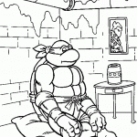 דף צביעה צבי הנינג'ה 1