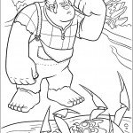 דף צביעה ראלף וסי-באג שטובע במים