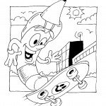 דף צביעה עיפרון גולש