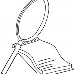 פנקס וזכוכית מגדלת