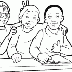 תלמידים משתעשעים בכיתה