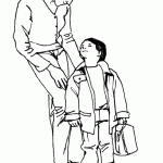 דף צביעה נפרדים מאימא