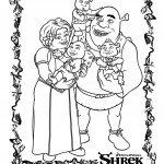 דף צביעה שרק, פיונה ושלושת ילדיהם