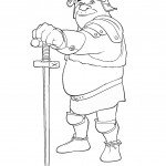 דף צביעה שרק מחופש לאביר