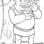 דף צביעה שרק מחזיק בידו את פוס