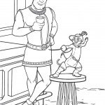 דף צביעה הנסיך והחתול במגפיים